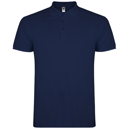 Polo pour homme coton 200gr personnalisé Star ROLY Navy Blue
